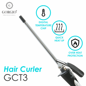 Gorgio Professional Mirror Titanium Hair Curler GCT3